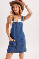 Denim Overall Mini Dress