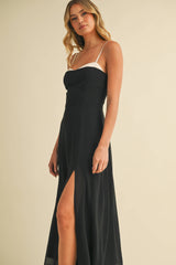 Sweetheart Contrast Dress