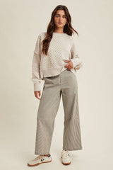 Striped Wide Leg Pant