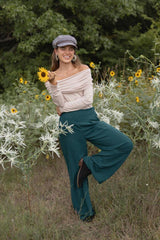 Off The Shoulder Top Khaki