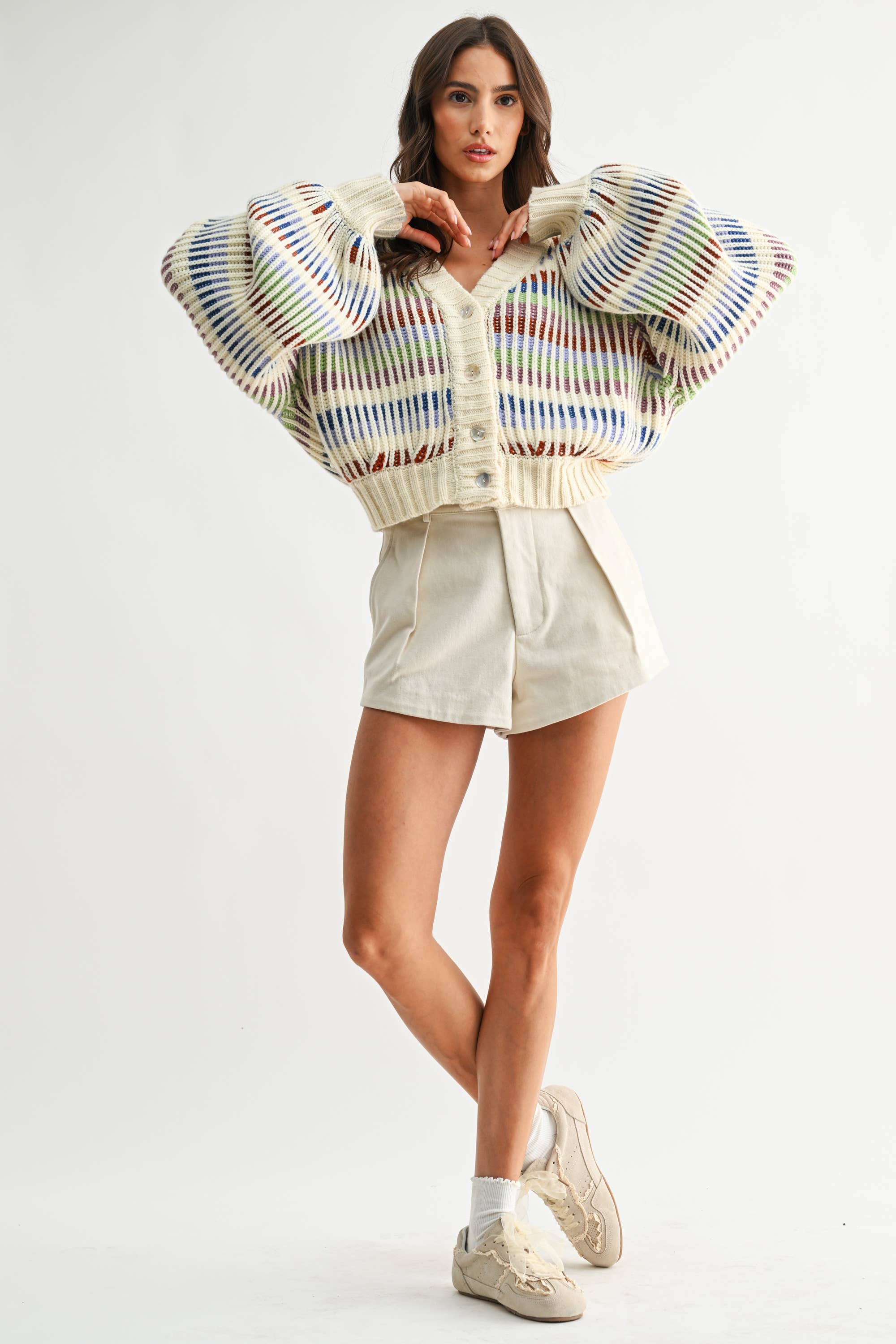 Rainbow Knit Cardigan