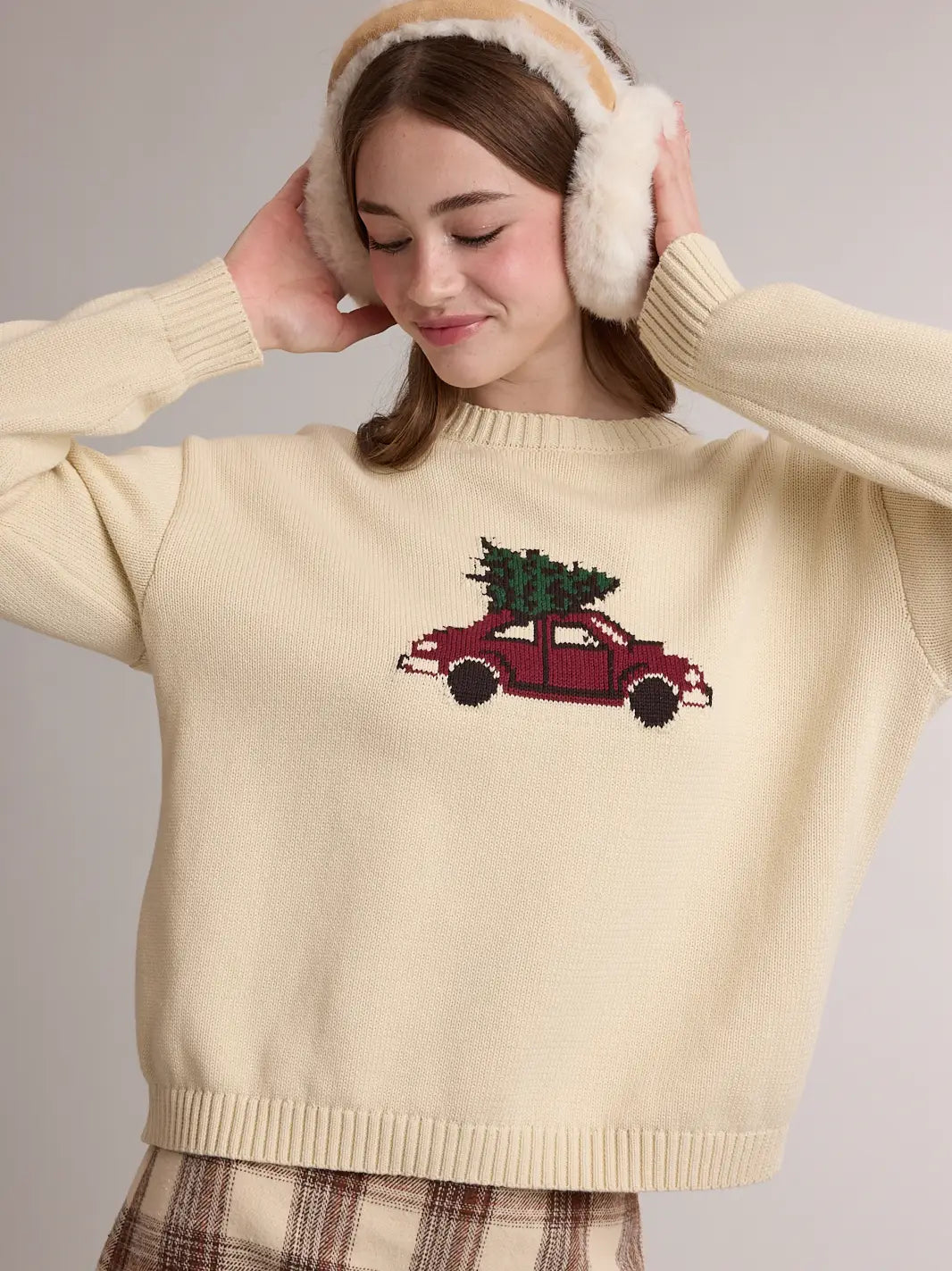 Christmas Tree Car Sweater