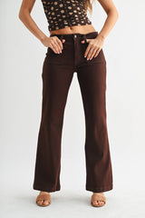 Mini Patch Pocket Flare Pants