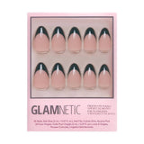 Château Press-On Nails | Green French Tip | Short Almond