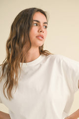 Washed Short Sleeve Top