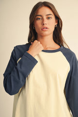 Raglan Long Sleeve Baseball Tee