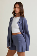 Heather Collared Cardigan