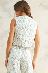 Floral Print Vest