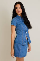 Sarah Denim Top