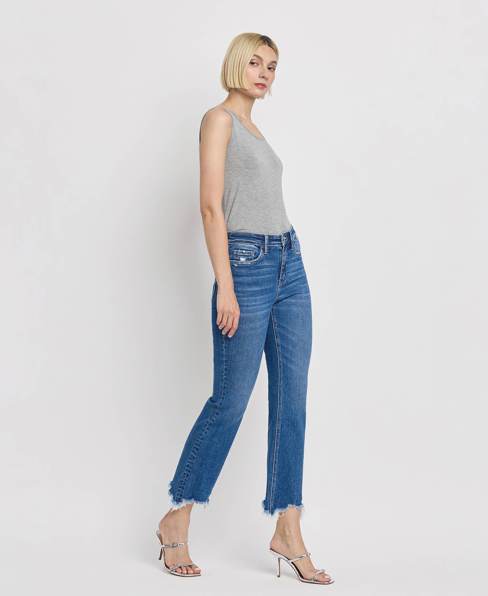 High Rise Kick Flare Jeans in Generosity