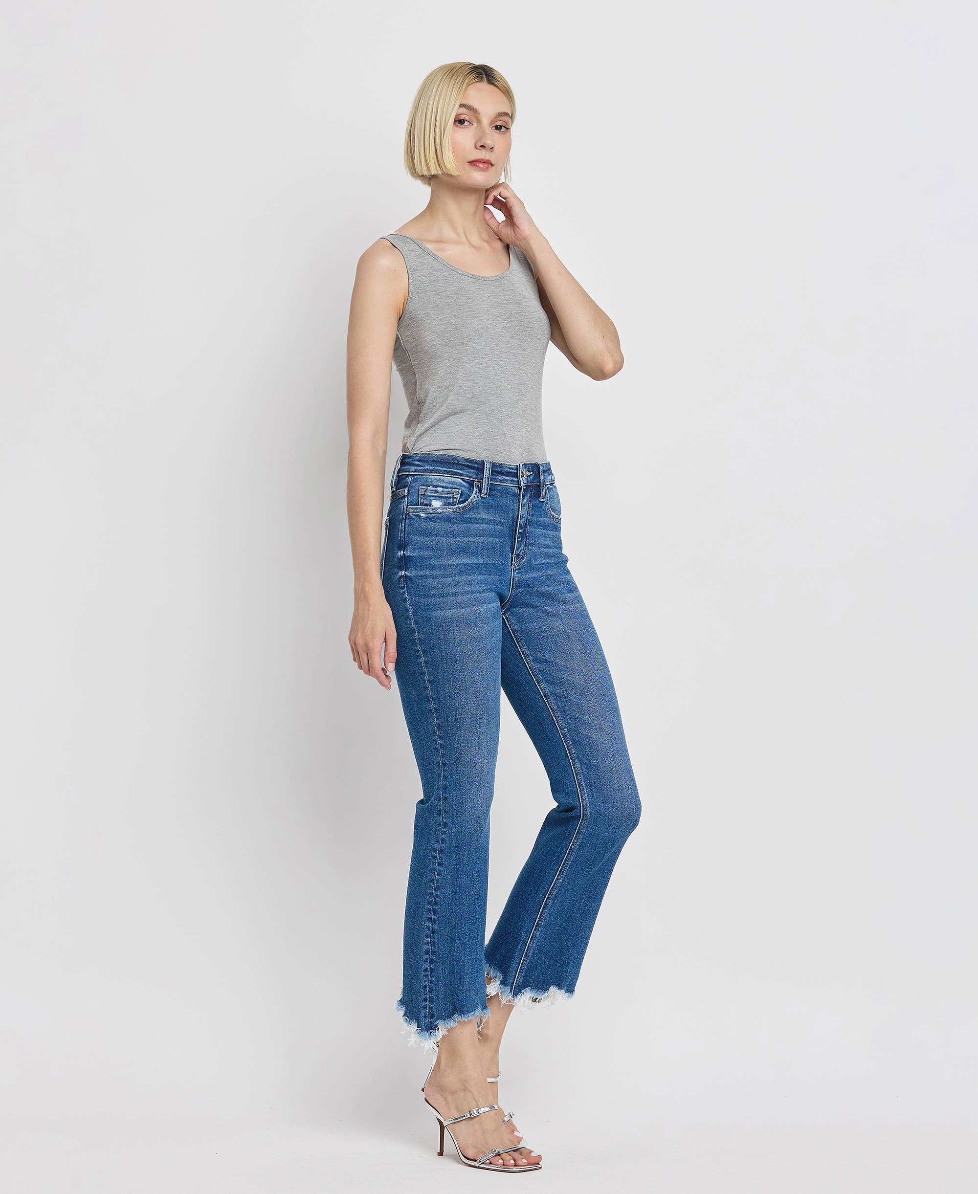 High Rise Kick Flare Jeans in Generosity