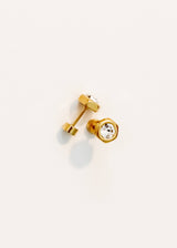 Screwback Stud Earrings - Addison - Clear