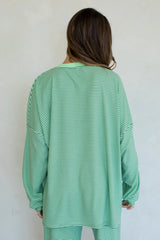 Lime Striped Top - Set