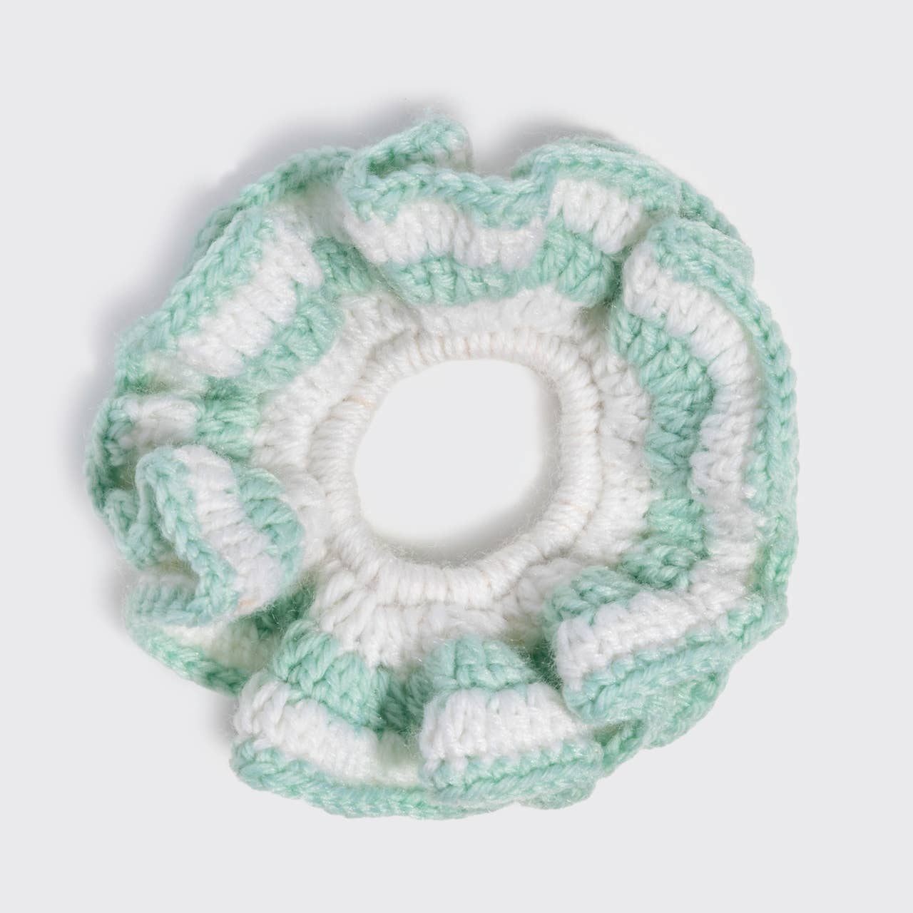 Crochet Scrunchie - Seafoam Blue