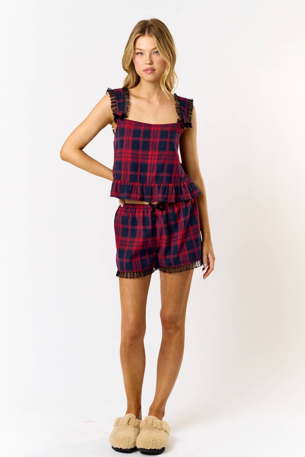 Christmas Plaid Pajama Set - Bottom