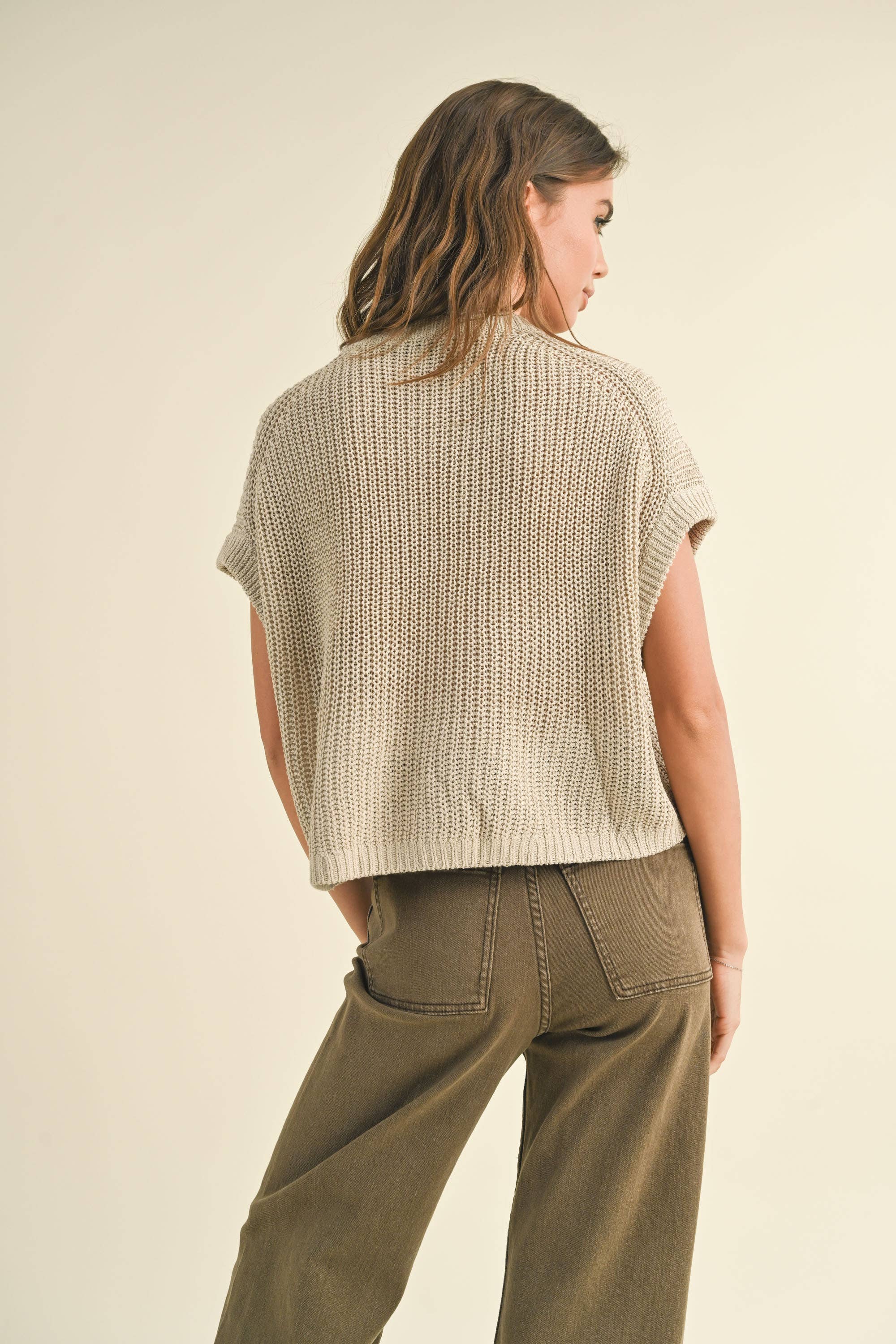 Dolman Sleeve Knit Top