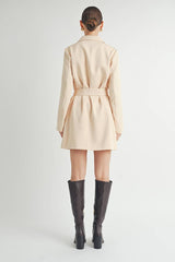 Belted Blazer Mini Dress