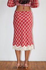 Plaid Midi Skirt