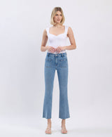 Patch Pocket Crop Flare Jeans