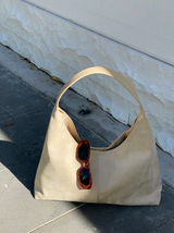 Kenny Suede Bag in Beige