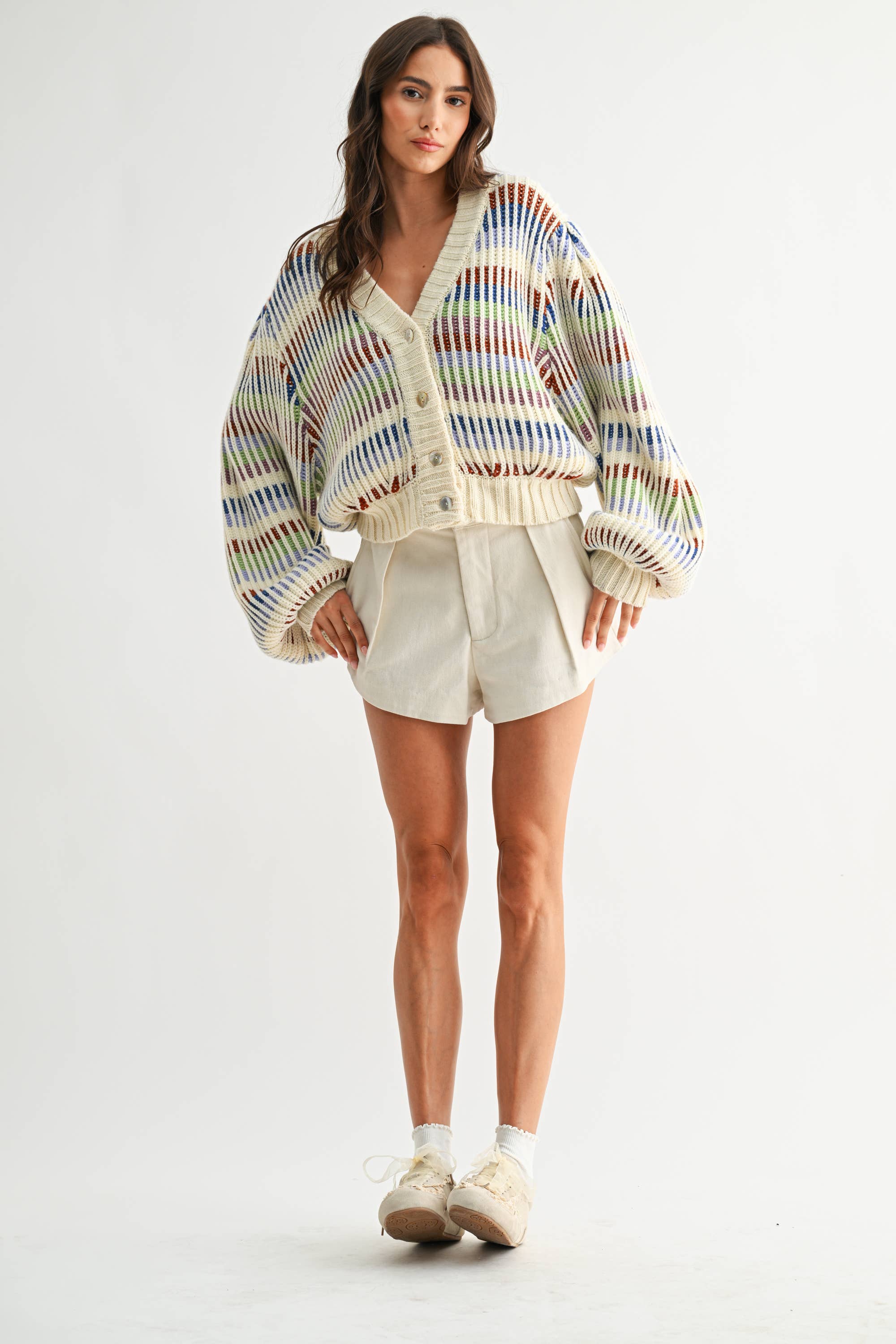 Rainbow Knit Cardigan