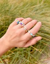 Pastel Beaded Ring