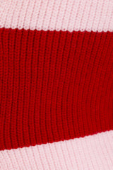 Bella Pink + Red Cardigan