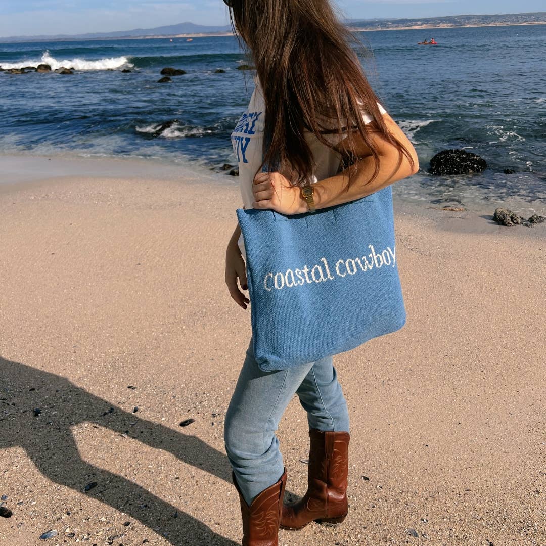 Vintage Coastal Cowboy Tote Bag