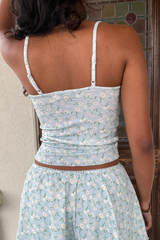 Textured Knit Corset Cami Top