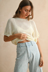 Knitted Back Detail Top