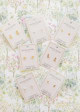 Screwback Stud Earrings - Petite Cowgirl Boot
