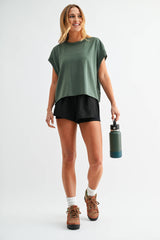 Flow Open-Back Pima Cotton Tee