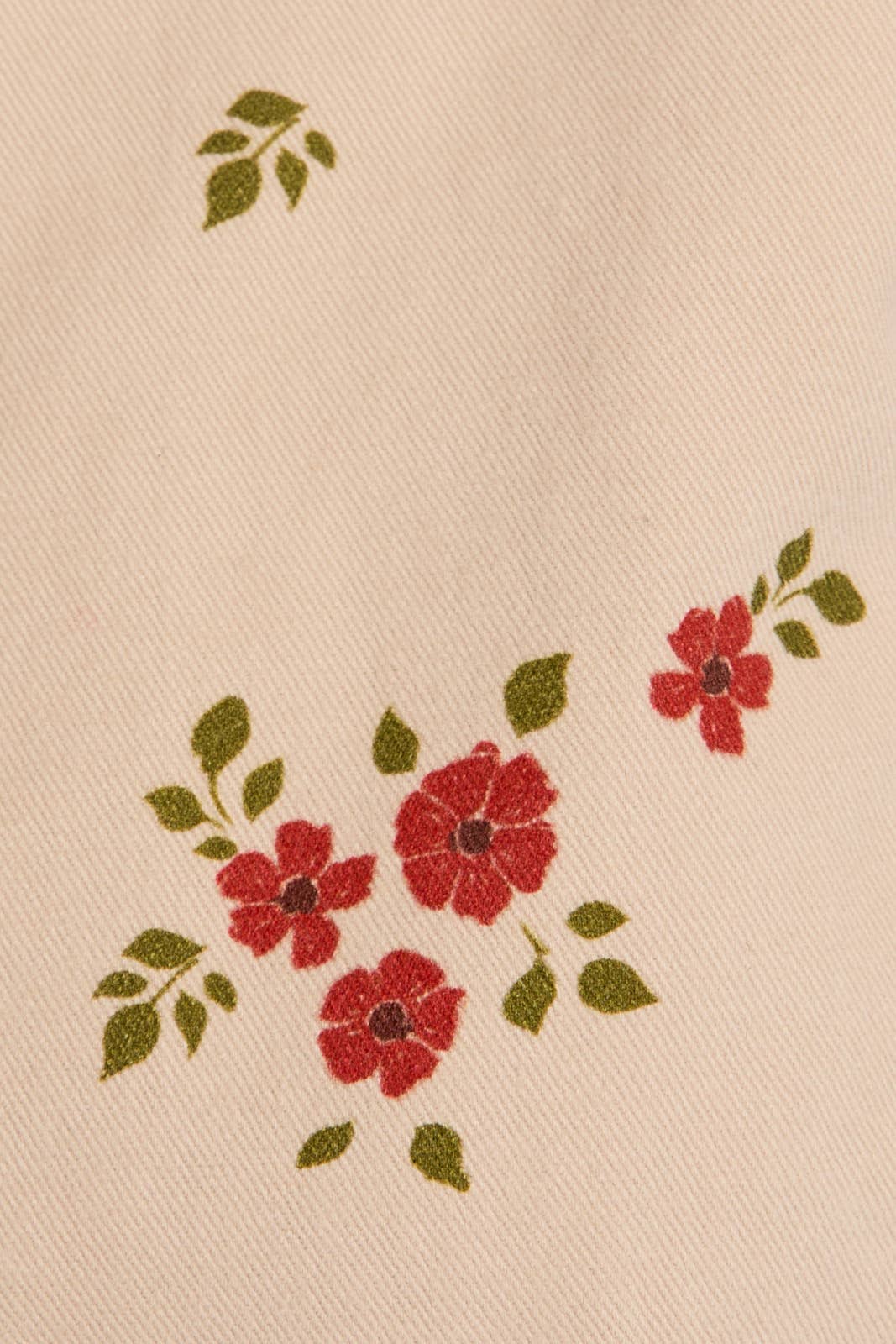Floral Twill Mini Skirt