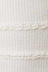 Bell Sleeve Brushed Lace Top