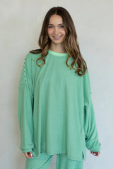 Lime Striped Top - Set