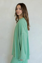 Lime Striped Top - Set