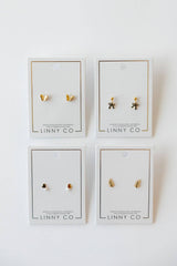 Screwback Stud Earrings - Bella Butterfly