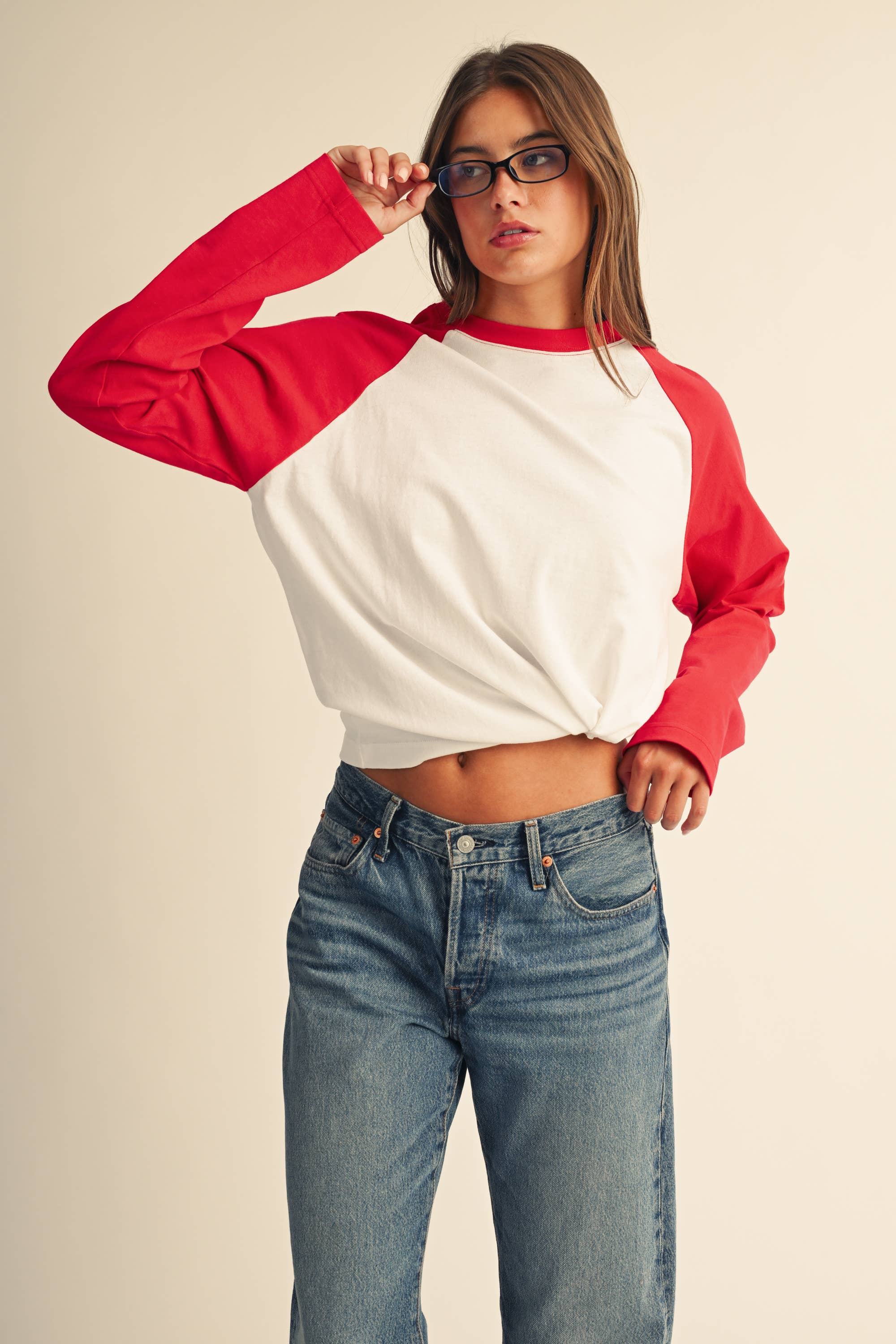 Raglan Long Sleeve Baseball Tee