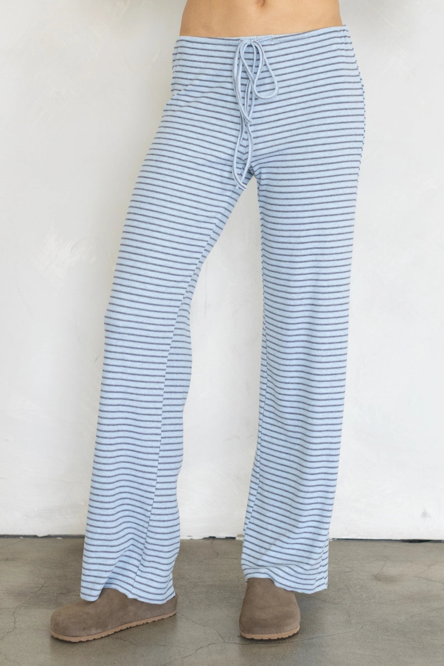 Brushed Striped Pant - Set