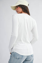 Henley Long Sleeve Top