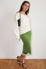 Basil Lace Trim Skirt
