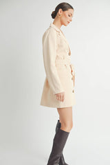 Belted Blazer Mini Dress