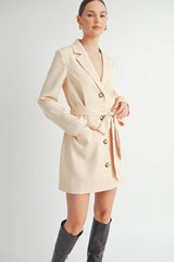 Belted Blazer Mini Dress