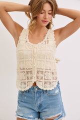 Boho Crochet Lace Top