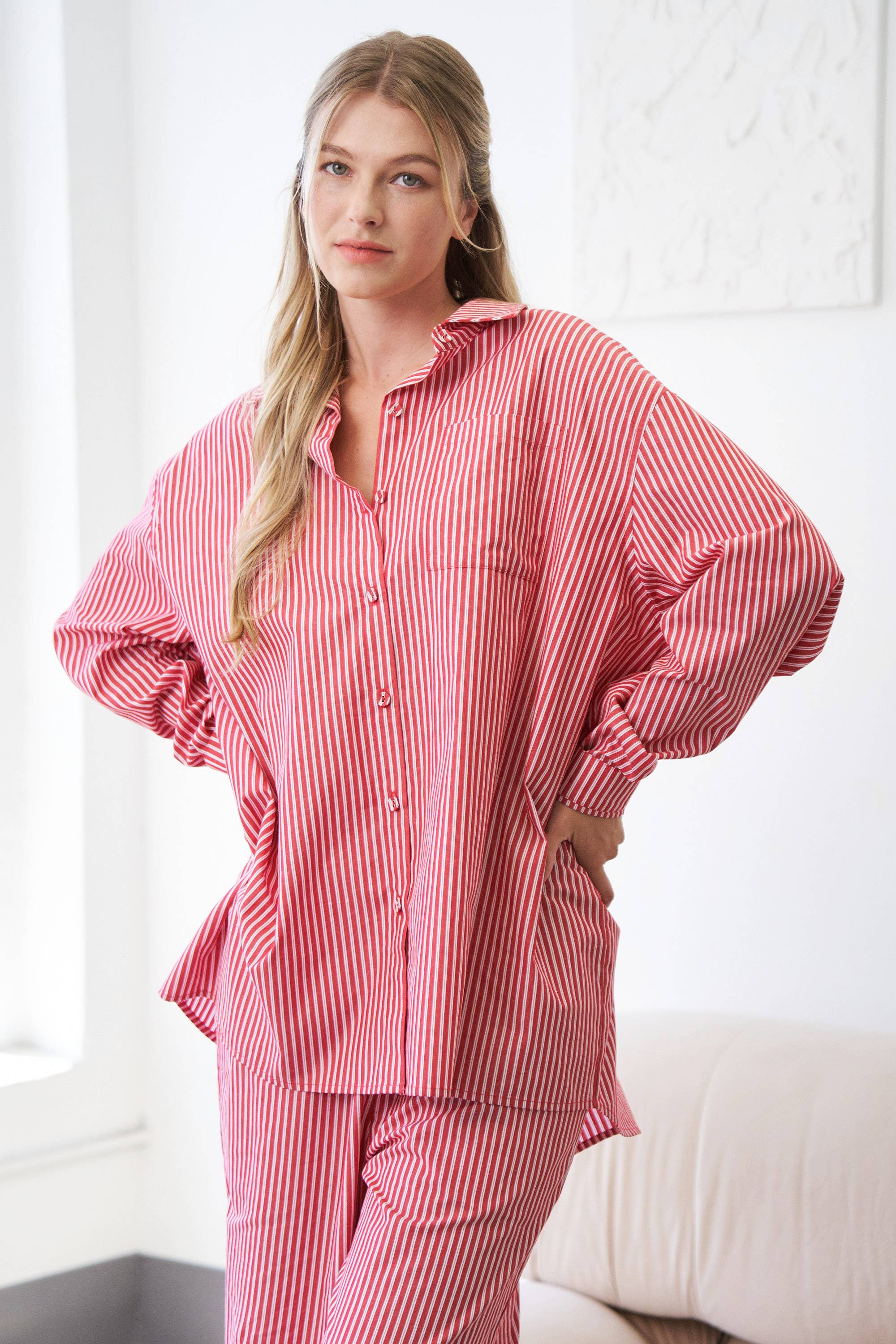 Red Ruby Striped Shirt