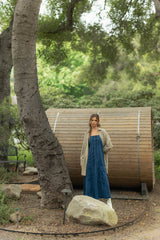 Paneled Denim Dress