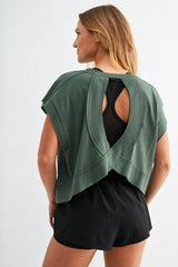 Flow Open-Back Pima Cotton Tee