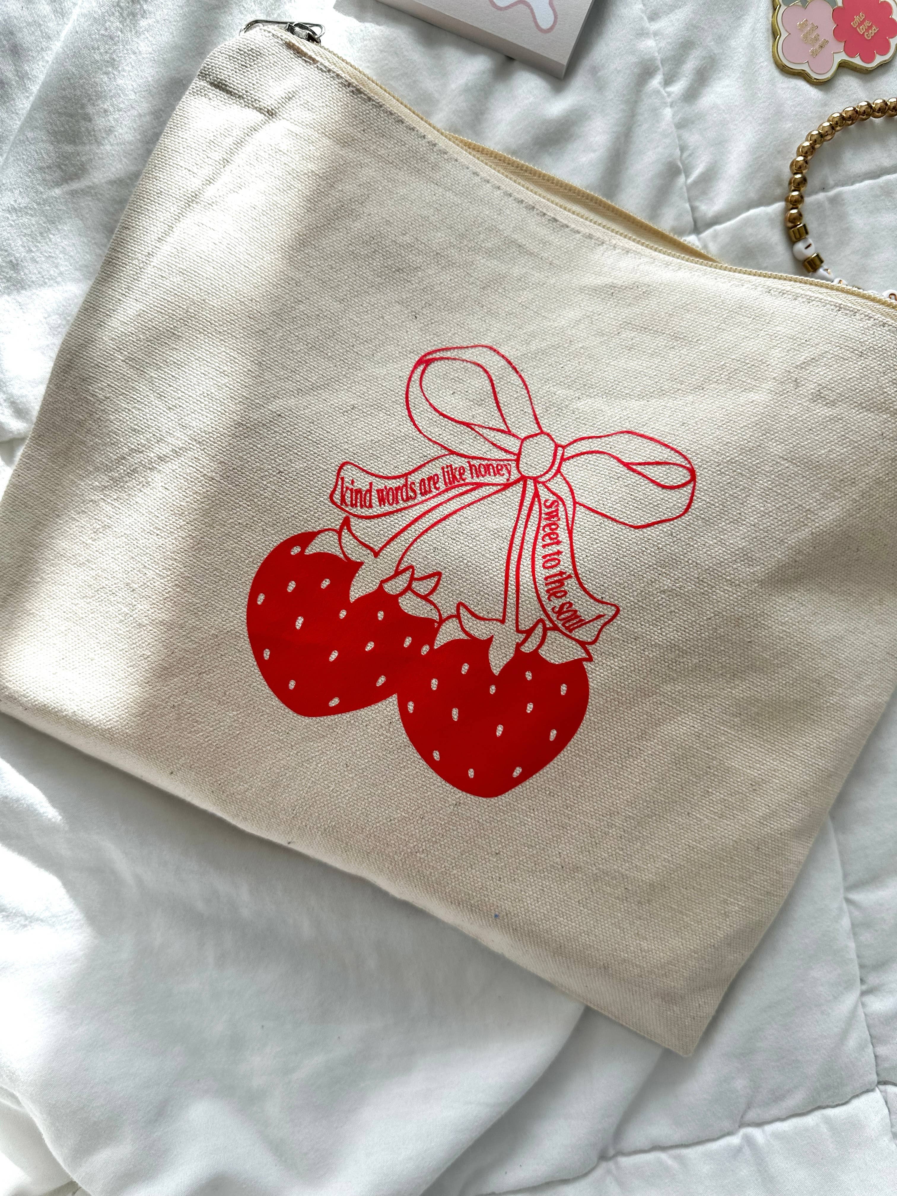 Kind Words Canvas Pouch