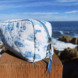 Western Toile Cosmetic Travel Bag