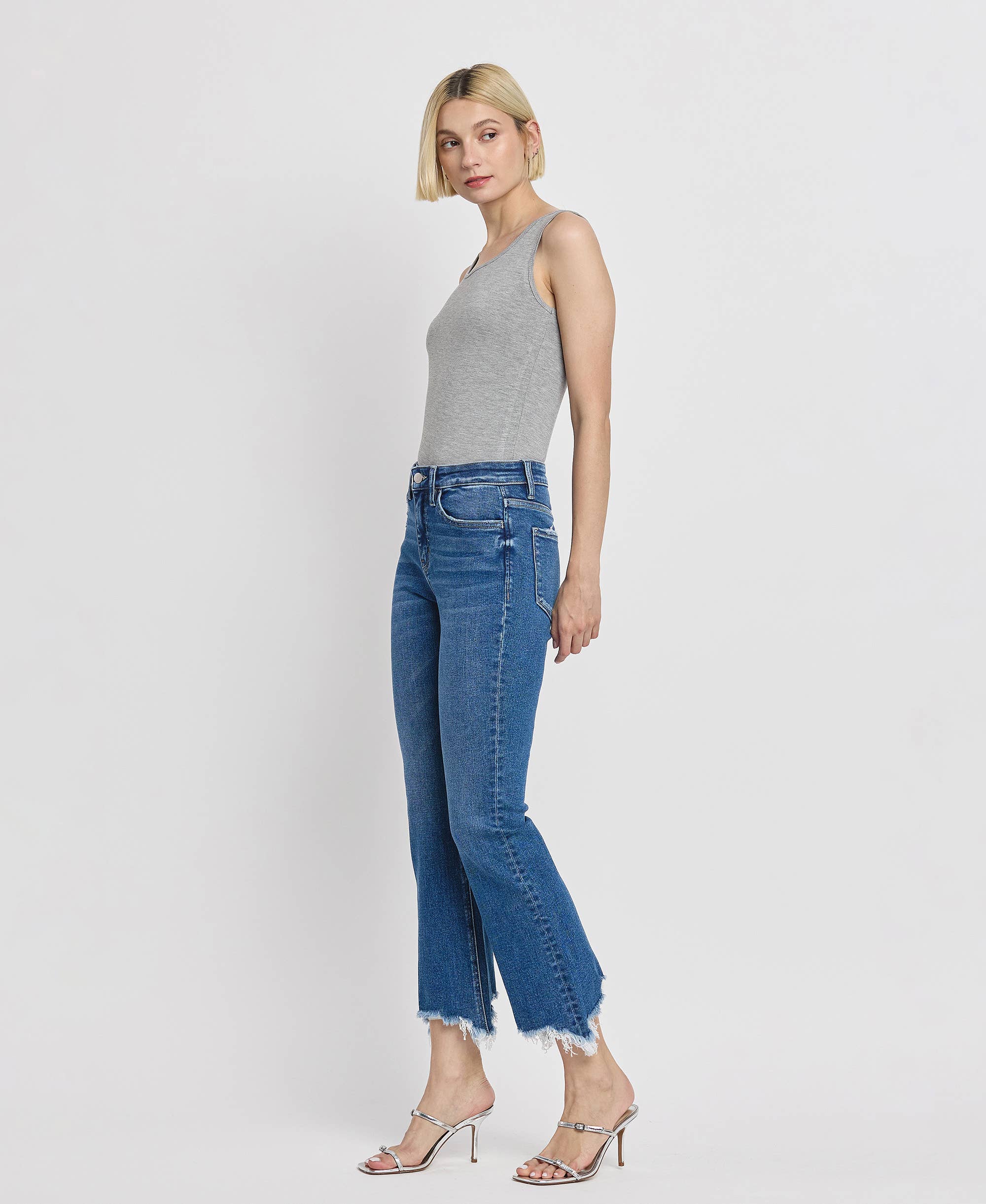 High Rise Kick Flare Jeans in Generosity